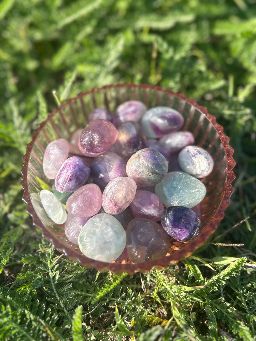 Rainbow Fluorite Tumbled Stones