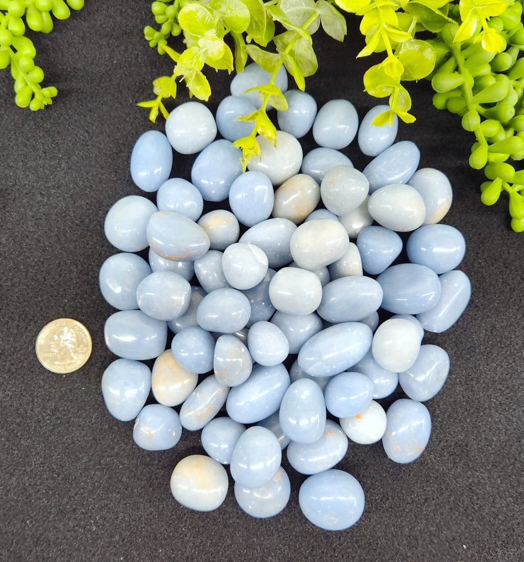 Angelite Polished Tumbles