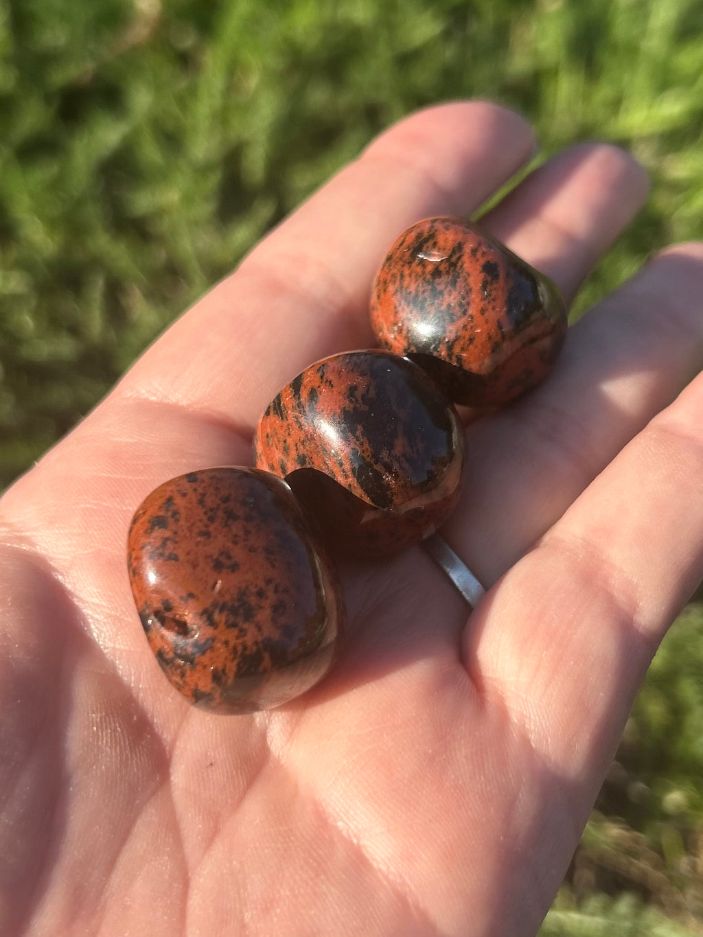 Mahogany Obsidian Tumbled Stones