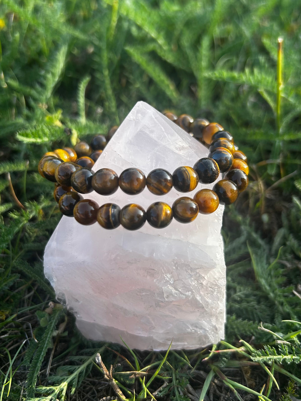 Tiger Eye bracelet with 8mm natural golden brown gemstone beads