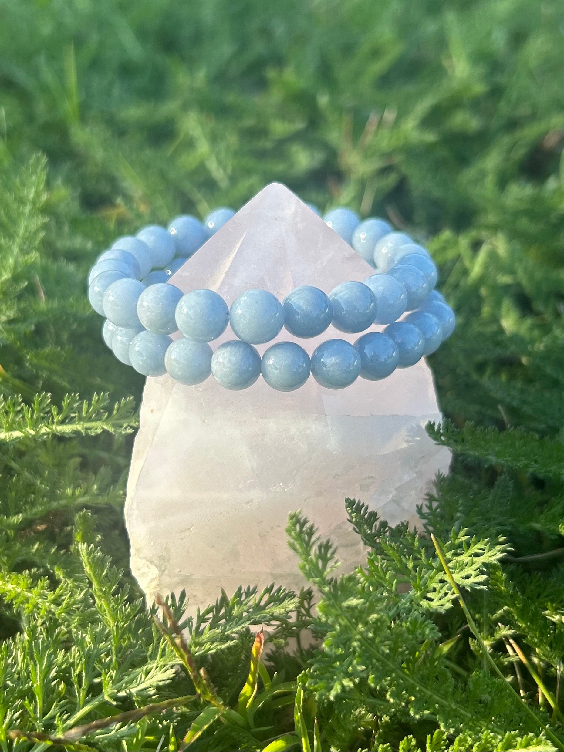 Angelite Bracelet | 8mm Natural Gemstone