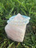 Opalite bracelet with 8mm luminous translucent gemstone beads